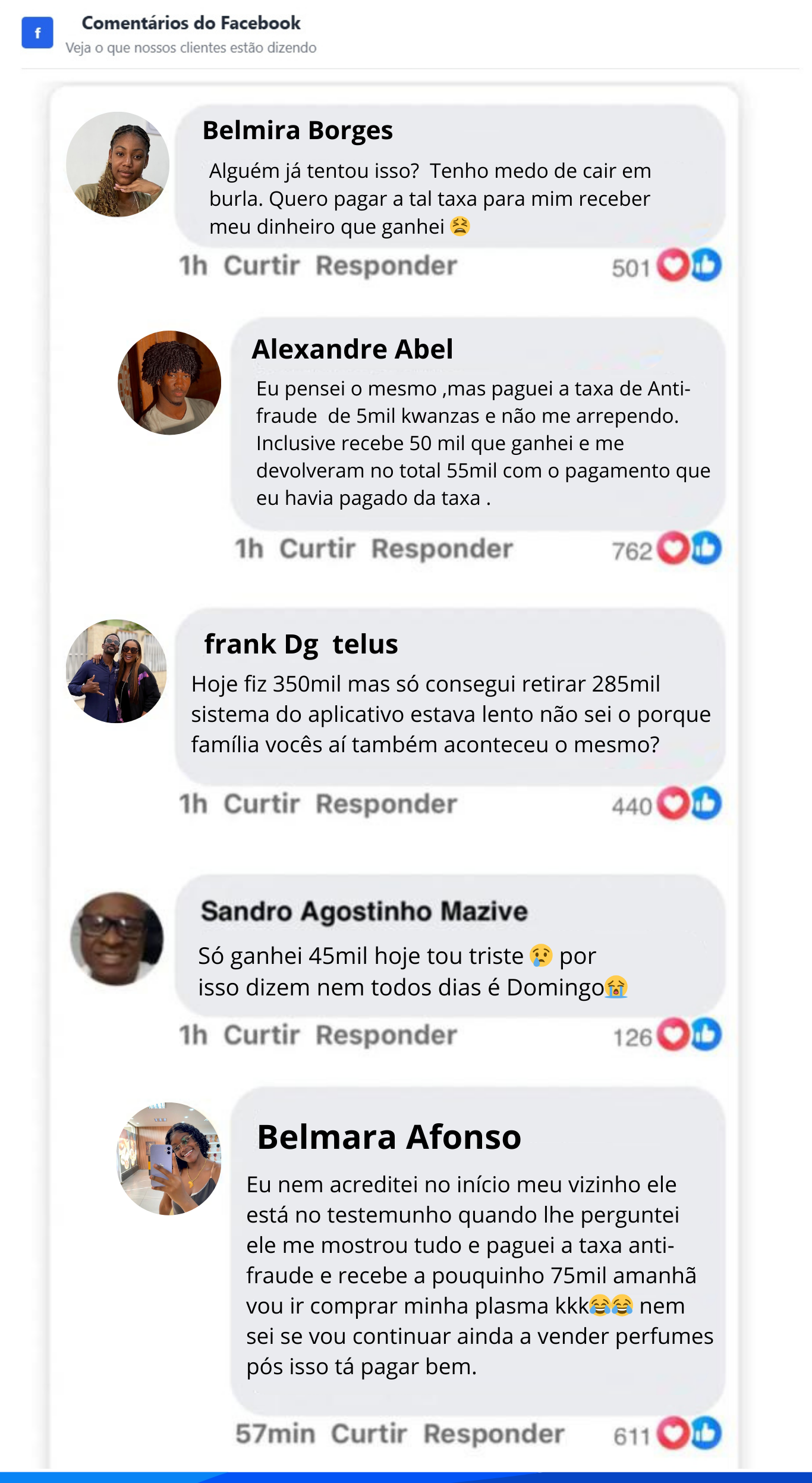 Eu pensei o mesmo ,mas paguei a taxa de Anti-fraude de 5mil kwanzas e não me arrependo. Inclusive recebe 50 mil que ganhei e me devolveram no total 55mil com o pagamento que eu havia pagado da tax